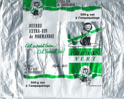 Cordon vert beurre extra-fin de Normandie c'est un produit cordon c'est surement bon ! région Isigny 500g France