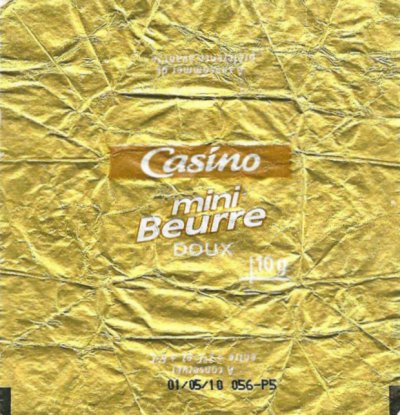 Casino mini beurre doux 10g France