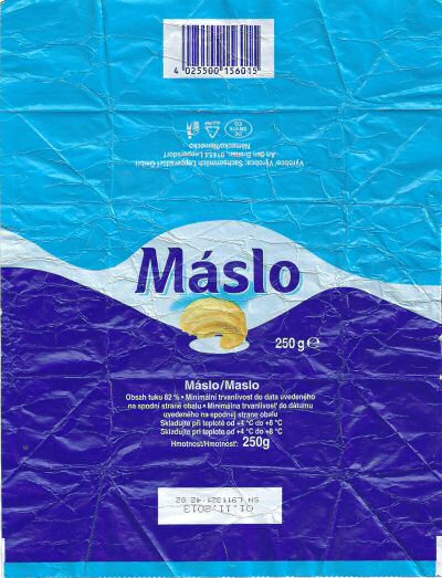 Maslo 250g DE SN 016 EG République Tchèque
