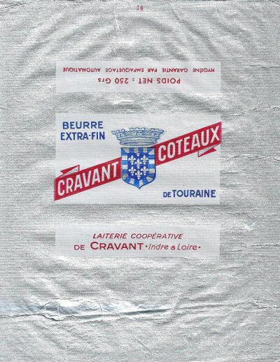 Cravant coteaux de Touraine laiterie coopérative de Cravant Indre & Loire 250g Centre France