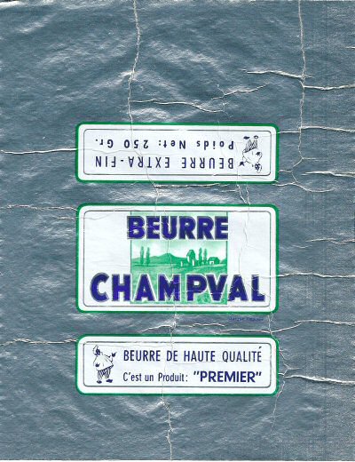 Beurre champval beurre de haute qualité c'est un produit premier beurre extra-fin 250g France