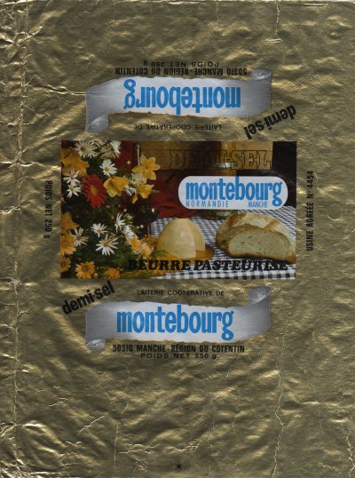 Montebourg Normandie Manche Région du Cotentin beurre pasteurisé demi sel 250g France