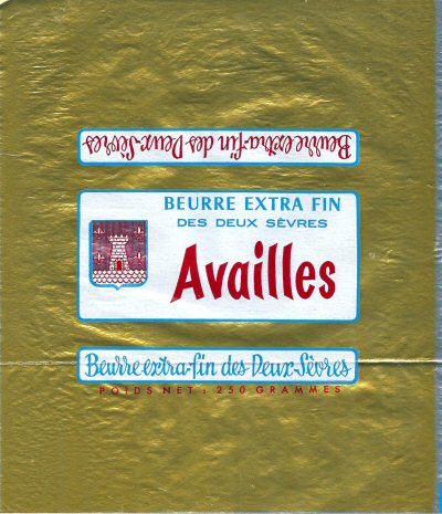 Availles beurre extra-fin des Deux-Sèvres 250g Poitou-Charentes France