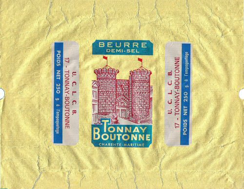 Tonnay Boutonne Charente-Maritime beurre demi-sel U. C. L. C. B. 17 Tonnay-Boutonne 250g Poitou-Charentes France