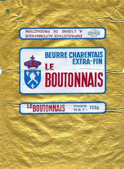 Le boutonnais beurre charentais extra-fin 125g Poitou-Charentes France