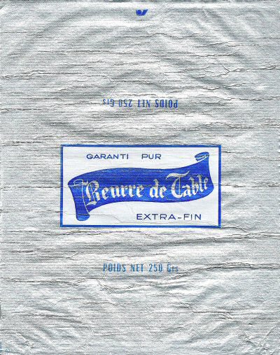 Beurre de table garanti pur extra-fin 250g France