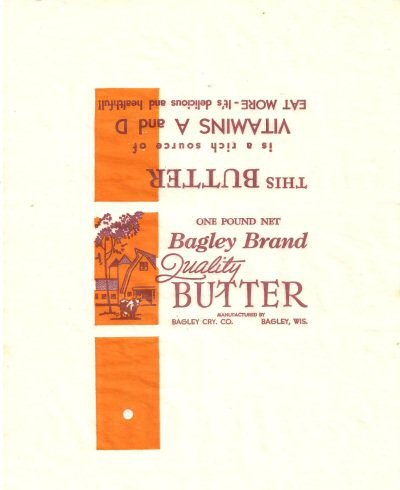 Bagley brand quality butter one pound net this butter is rich source of vitamins A and D Etats-Unis