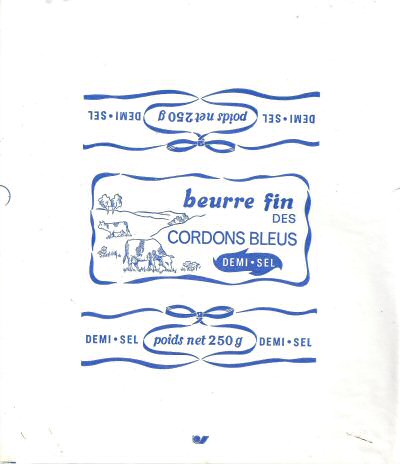 Cordons bleus beurre fin demi-sel 250g Pays de Loire France