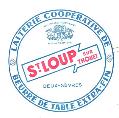 St Loup sur Thouet laiterie coopérative beurre de table extra-fin Deux-Sèvres nombreuses récompenses aux expositions Poitou-Charentes France