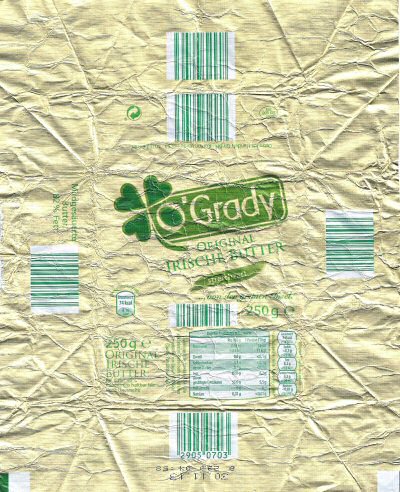 O Grady original irische butter streichzart 250g DE BB 006 EG Brandebourg Allemagne