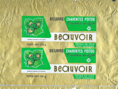 Beauvoir beurre Charentes Poitou tradition du goût fabriqué par UCLA Surgères 250g Poitou-Charentes France