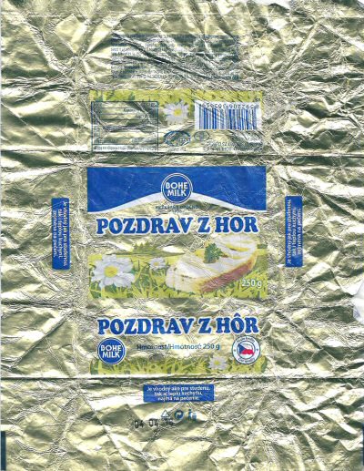 Pozdrav z hor bohe milk 250g CZ 507 ES République Tchèque 
