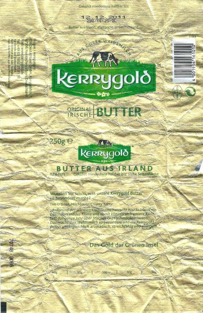 Kerrygold aus guter weidemilch original irische butter 250g DE NW 40015 EG Rhénanie du nord - Westphalie Allemagne