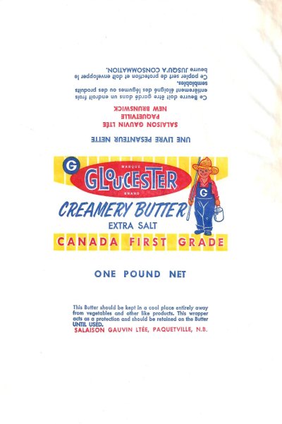 Gloucester creamery butter extra salt canada first grade one pound net 454g Canada