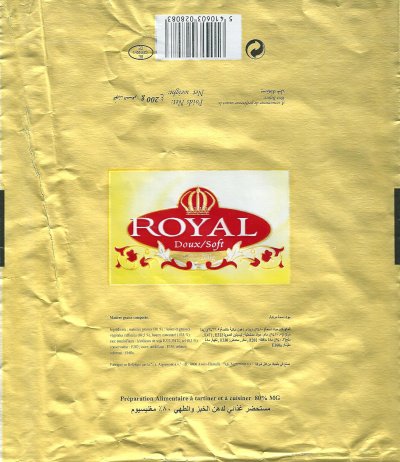 Royal doux soft 200g BE CO 122-1 CE Moyen-Orient